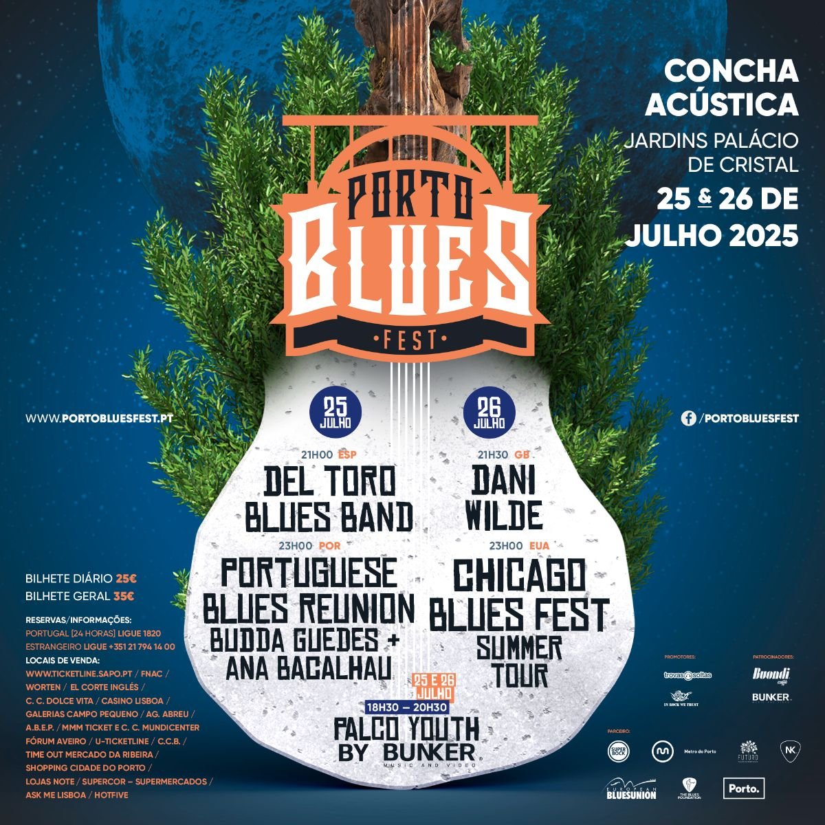 Porto Blues Fest a 25 e 26 de julho de 2025